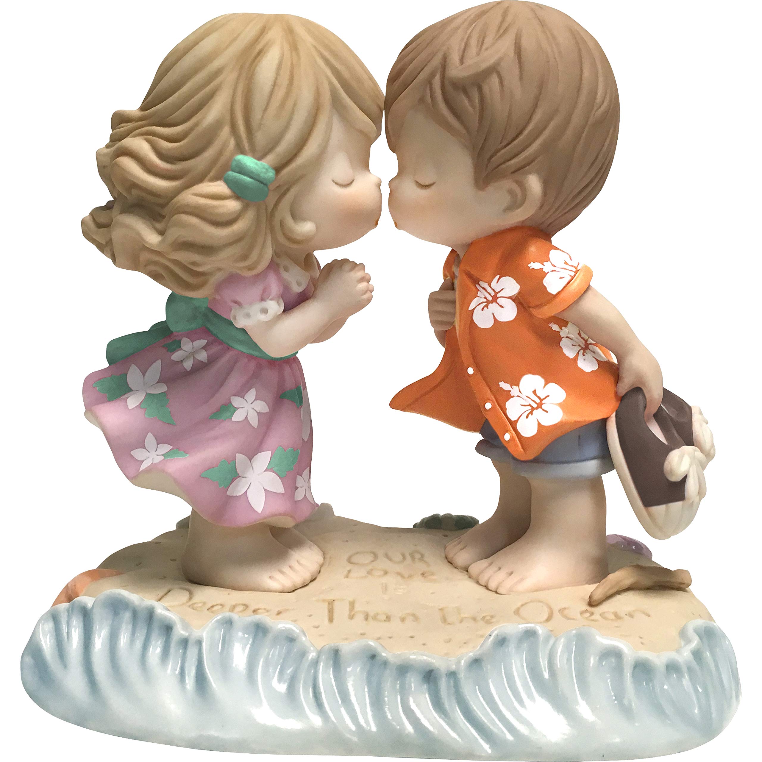 Precious Moments Figura de porcelana 183001 Love is Deeper Than The Ocean Bisque, tamanho único, multi