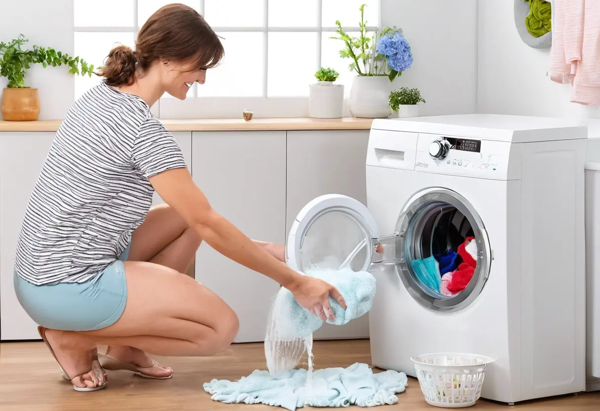 como enxaguar roupa na máquina de lavar