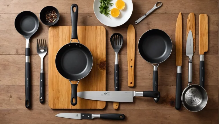 Utensílios essenciais para um kit de cozinha